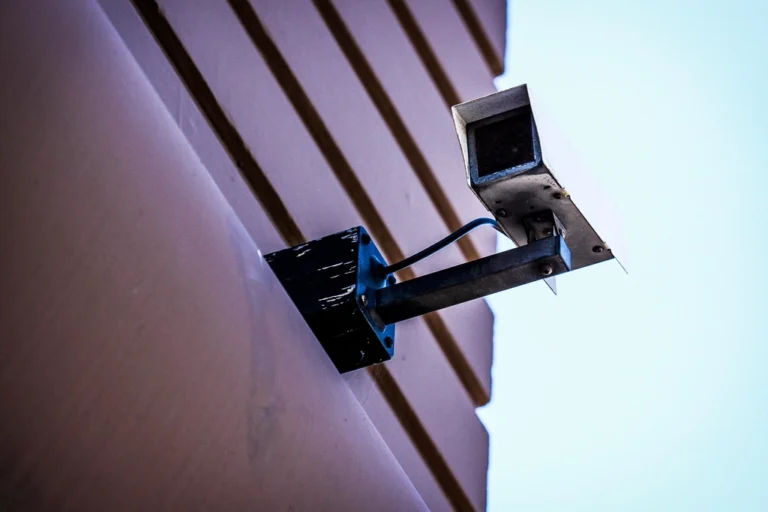 security camera building facade